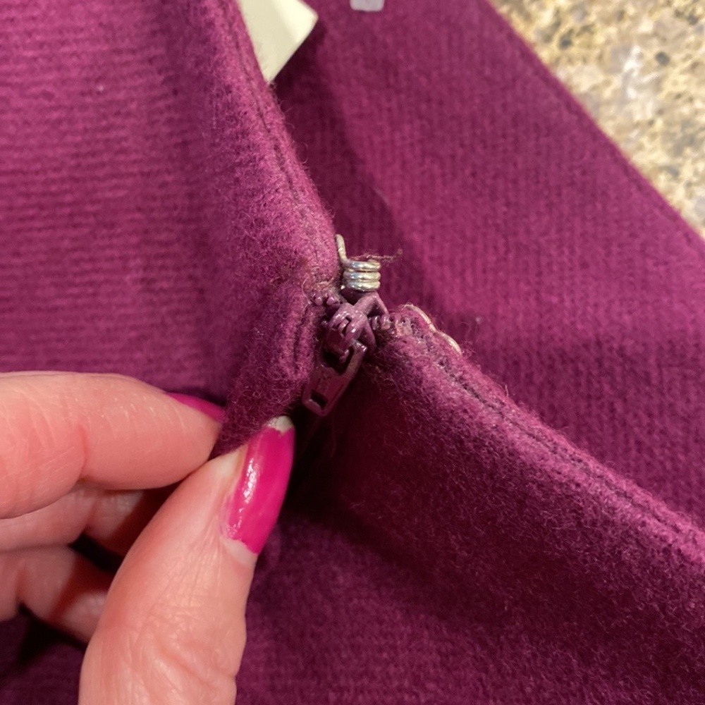 NWT Savannah Plum Purple Wool Skirt With Flaws 16 Petite - Picture 16 of 16